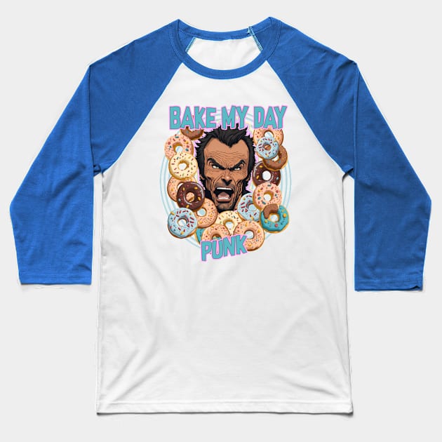 Bake my Day Punk Baseball T-Shirt by Kingrocker Clothing